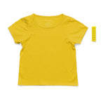 ParkerandTalia The Everday Sensory Friendly Yellow Tee w Chewy Necklace-- *actual chewy necklace design may vary, b — sensory-friendly tee