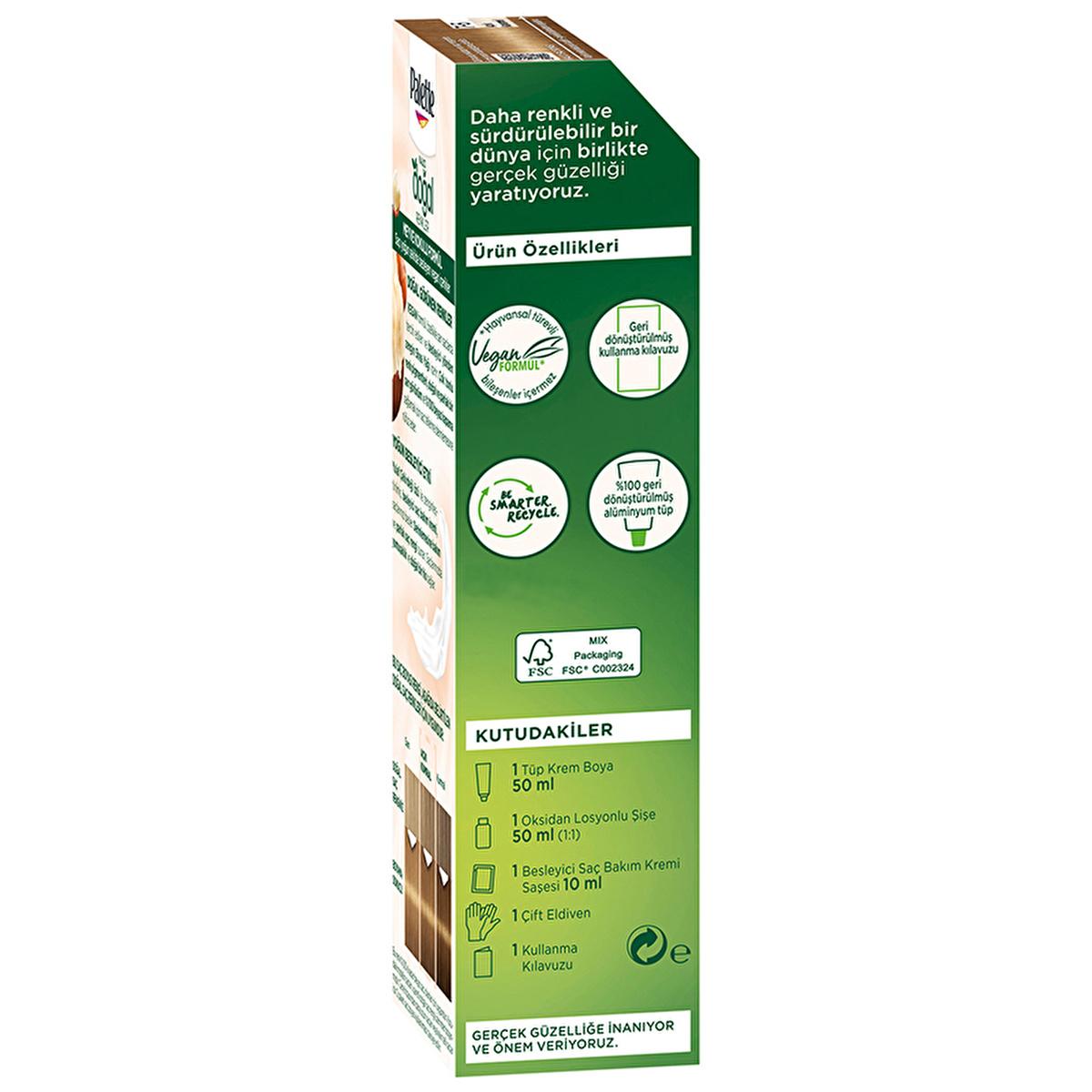 Palette Natural Hair Dye - Light Caramel (Açık Karamel) Permanent Hair Color for Natural Look