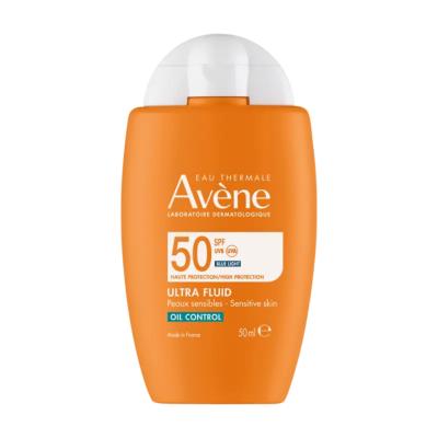 Avene Ultra Fluid Oil Control SPF50 Sunscreen for Oily Skin - High Protection, Oil-Free, Lightweight