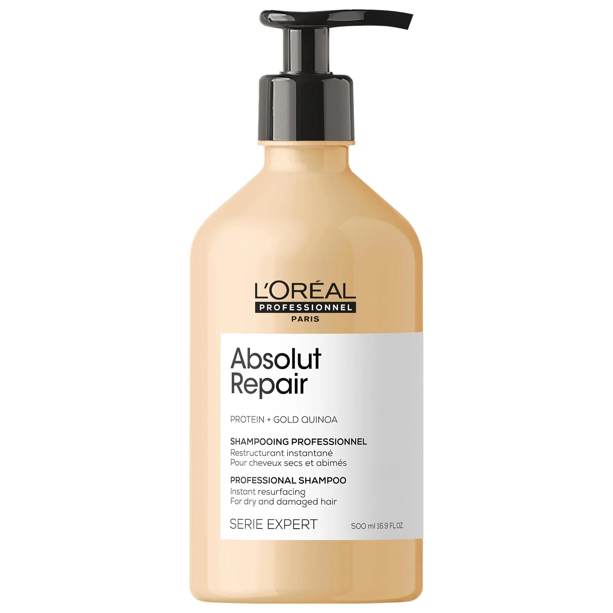 KŽrastase Absolut Repair Moisturizing Shampoo for Dry, Damaged Hair - Nourishing, Repairing, and Hydrating Shampoo with Quinoa and Proteins