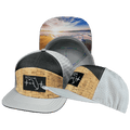 The Heartbeat Brand **YOUTH** Florida Hat - Flat Bill - Cork - Gray / Charcoal - Jersey Mesh — main product shot