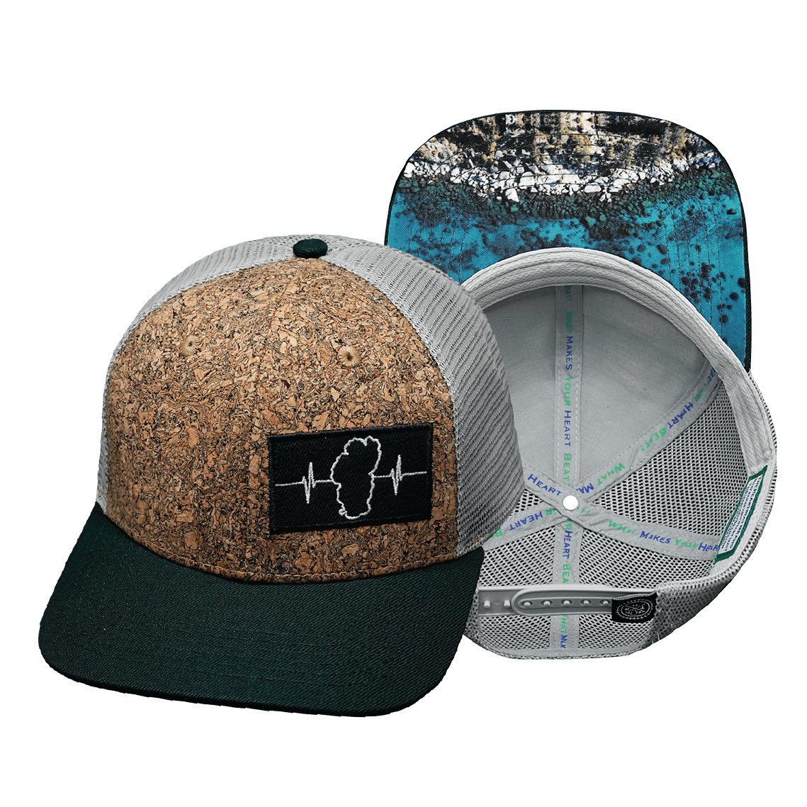 Youth Tahoe Baseball Hat — Cork Green / Gray