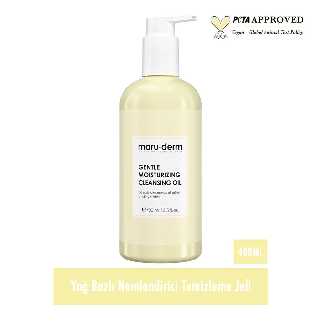 Maruderm Cleansing Oil - Gentle Makeup Remover & Skincare for All Skin Types, SLS & SLES Free, 13.53 fl oz