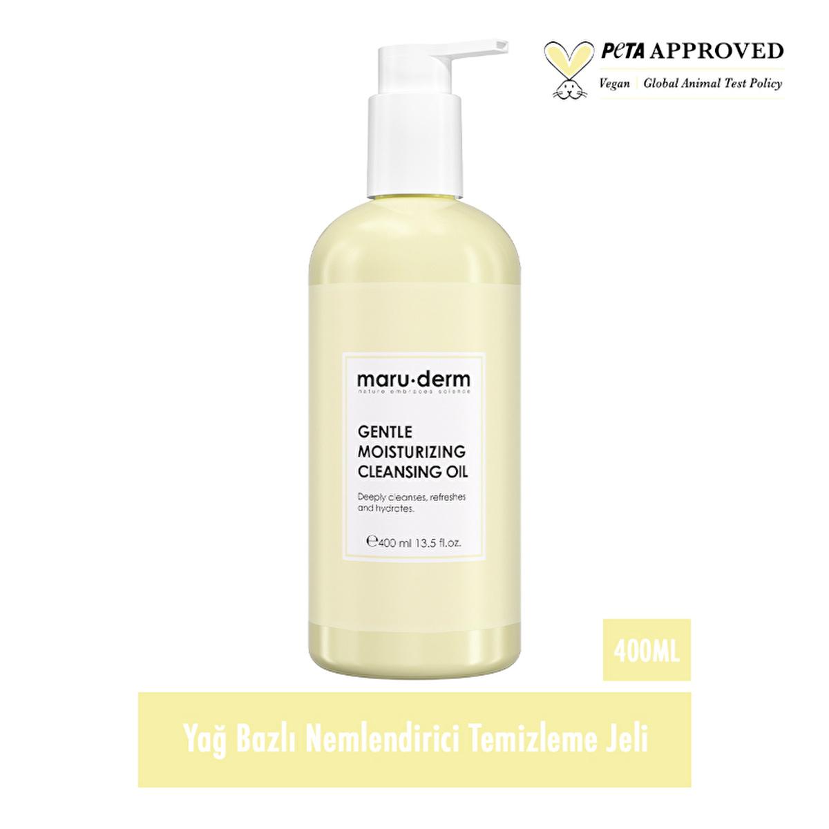 Maruderm Cleansing Oil - Gentle Makeup Remover & Skincare for All Skin Types, SLS & SLES Free, 13.53 fl oz