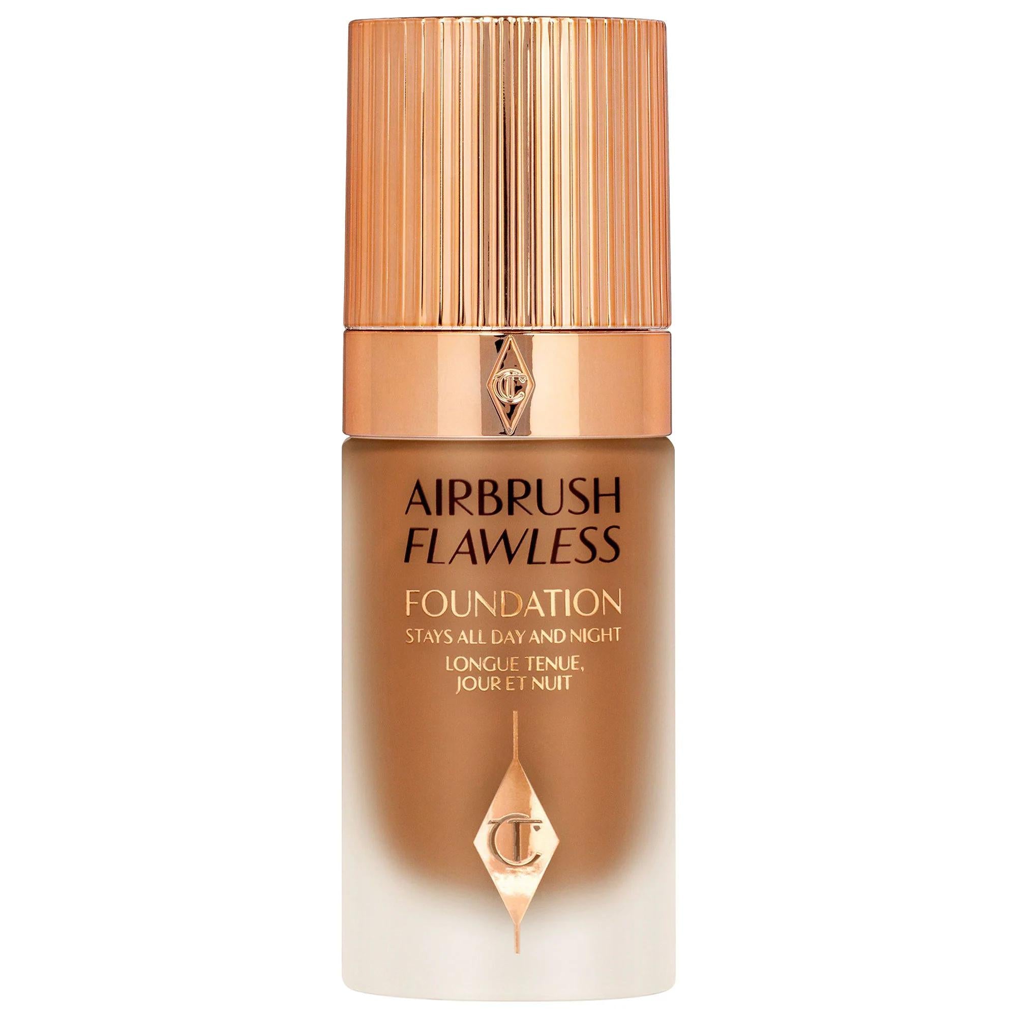 Charlotte Tilbury Airbrush Flawless Longwear Foundation: Full Coverage, Matte Finish, Anti-Aging, Hydrating & Poreless Liquid Foundation