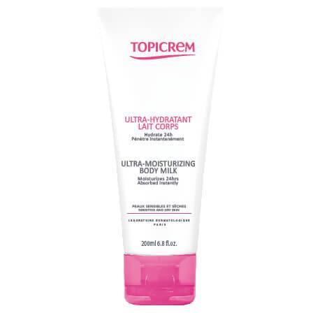 Topicrem Ultra Moisturizing Body Milk - Gentle, Non-Comedogenic Moisturizer for Dry, Sensitive Skin - 200ml