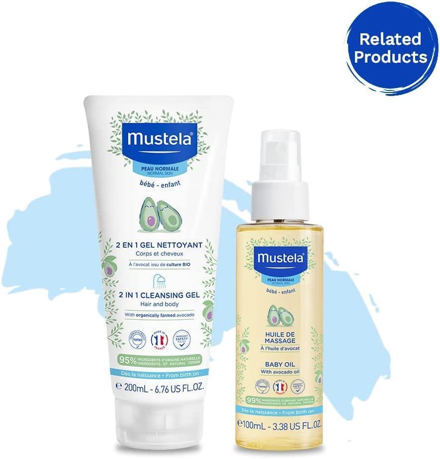 Mustela Soothing Chest Rub: Natural Baby Sleep Aid & Congestion Relief with Essential Oils, Hypoallergenic Baby Balm - 40ml
