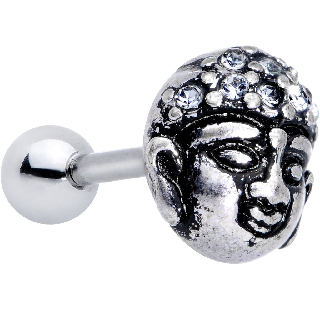 BodyCandy Clear Gem Expanding Buddha Brain Cartilage Tragus Stud — main product shot