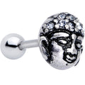 BodyCandy Clear Gem Expanding Buddha Brain Cartilage Tragus Stud — main product shot