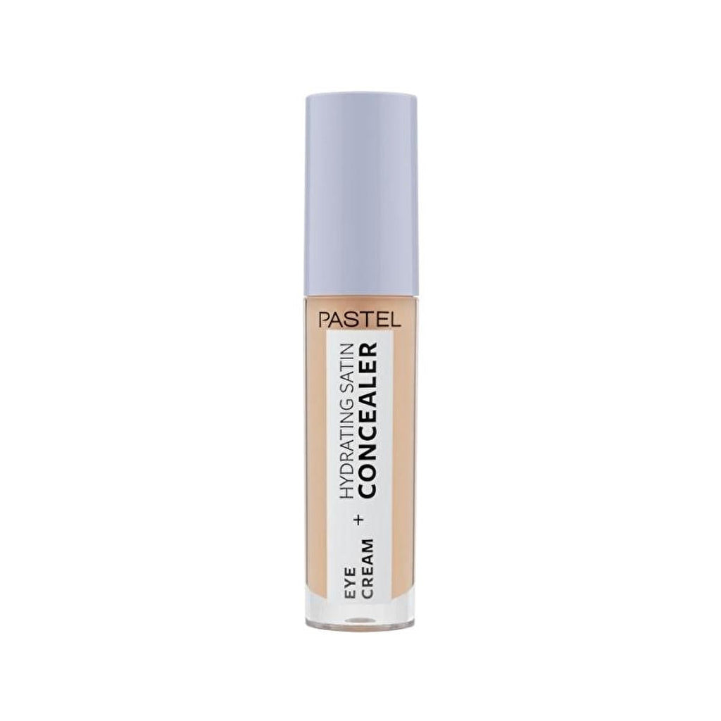 Pastel Makeup Eye Cream + Hydrating Satin Concealer: Brighten & Conceal Dark Circles - 24H Hydration for Radiant Eyes