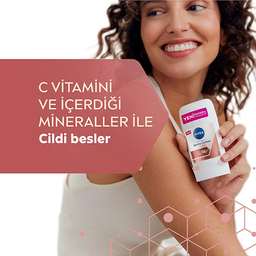 Nivea Derma Control Clinical Women's Deodorant Stick - Long Lasting Anti-Perspirant Protection, 50ml