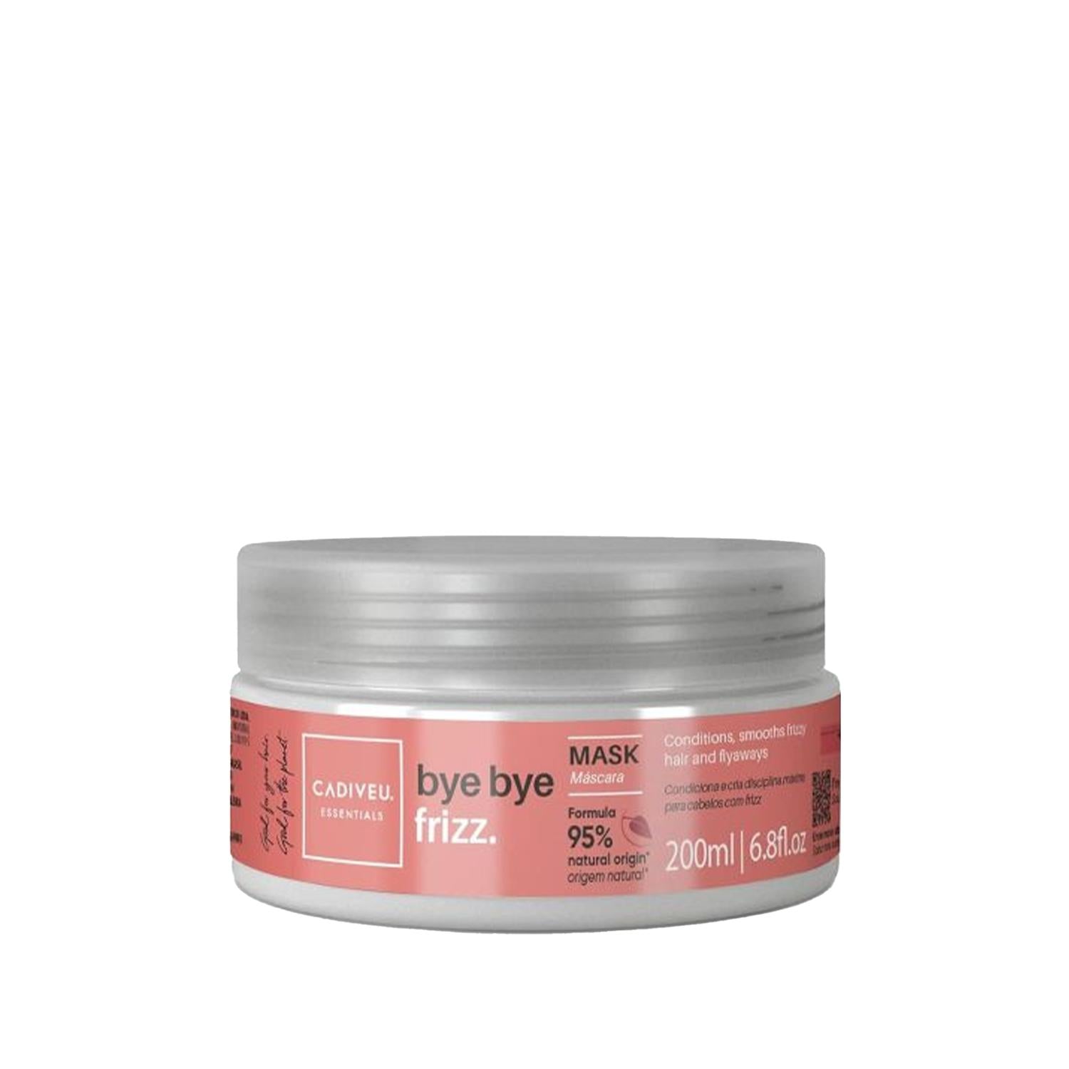 Cadiveu Essentials Bye Bye Frizz Mask - 200ml Anti-Frizz Hair Care for Smooth, Manageable Hair