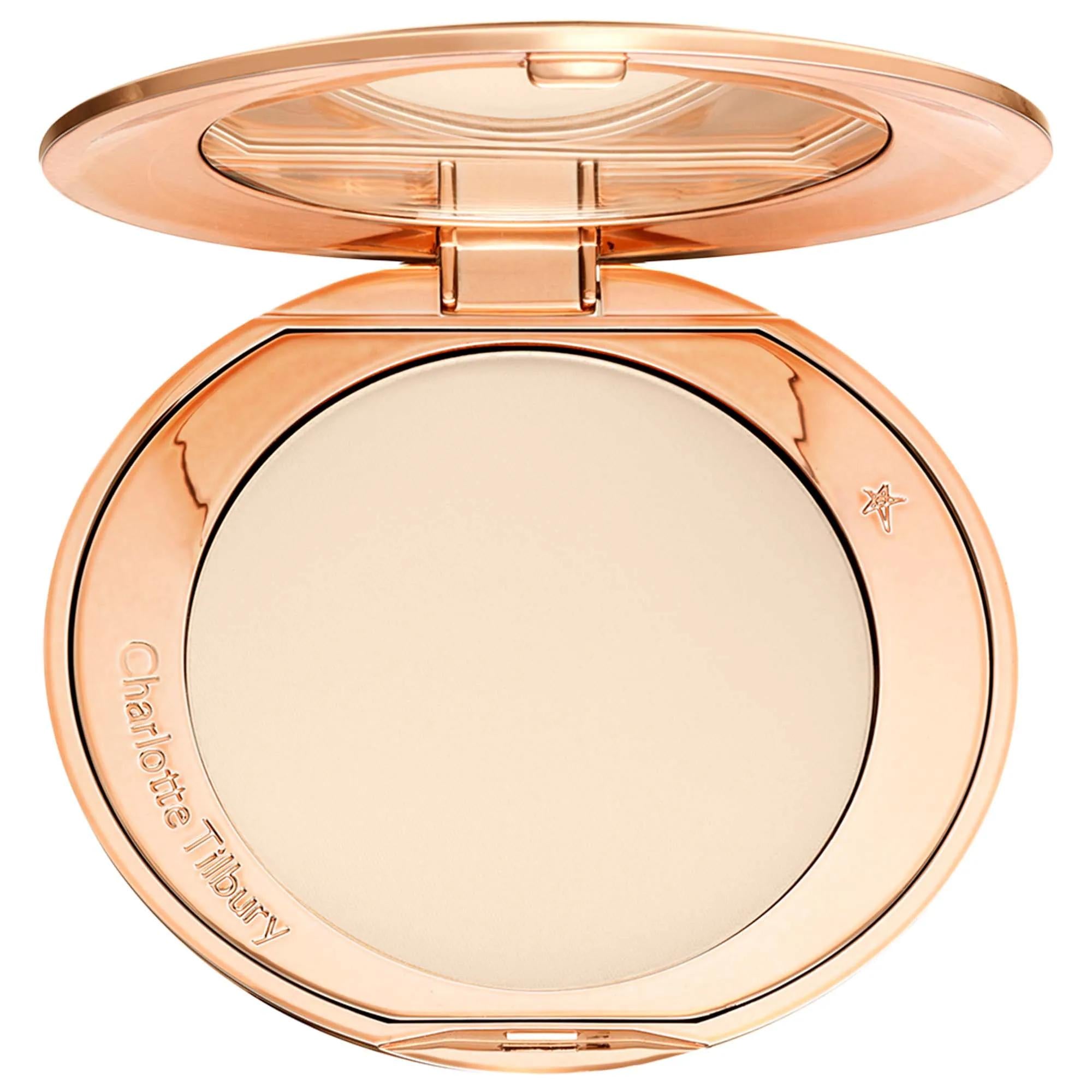 Charlotte Tilbury Airbrush Flawless Finish: Refillable Setting Powder for Matte, Long-Lasting, Vegan, Cruelty-Free Perfection