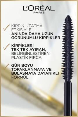 L'Oreal Paris Telescopic Waterproof Mascara - Black Lengthening Mascara for Long, Defined Lashes - Smudge-Proof, All-Day Wear