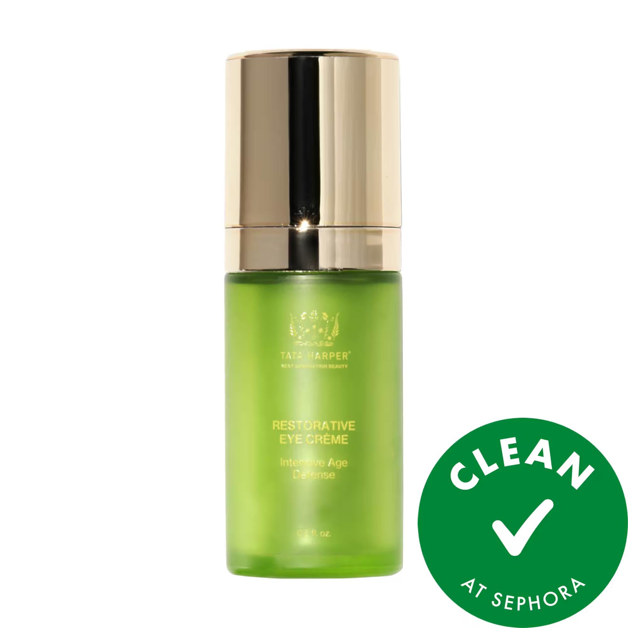 Restorative Anti-Aging Refillable Eye Cream for Dark Circles and Brightening - Vegan, Sustainable