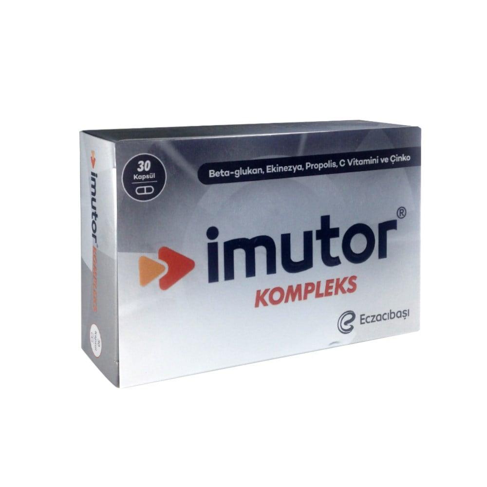 Imutor Immune Support Supplement with Beta Glukan, ‚inko, Propolis, and Ekinezya - 30 Capsules
