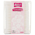 Benri Cotton Swabs 200 Pieces - Pure Cotton Hygiene Products for Ear Cleaning and Makeup Removal