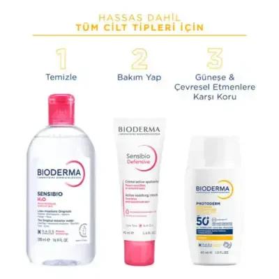 Bioderma SPF50+ Sunscreen: Ultra Fluid, Lightweight, Broad Spectrum Protection for All Skin Types - Daily Antioxidant Defense, Non-Greasy & Tintless