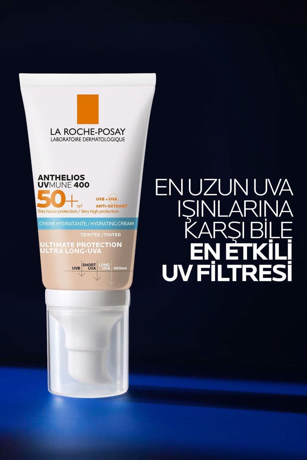 La Roche-Posay Anthelios UVmune 400 Tinted Sunscreen SPF 50+ - Hydrating, Sensitive Skin Friendly