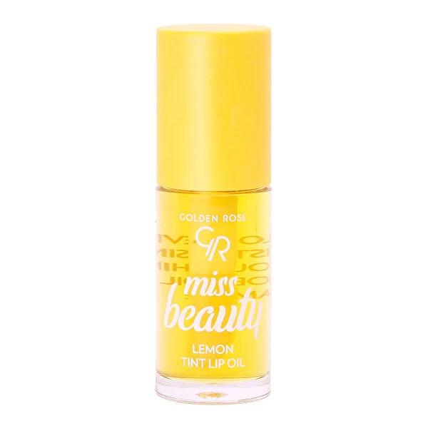 Golden Rose Miss Beauty Lemon Tint Lip Oil - Vegan Nourishing Lip Care with Natural Pink Tint