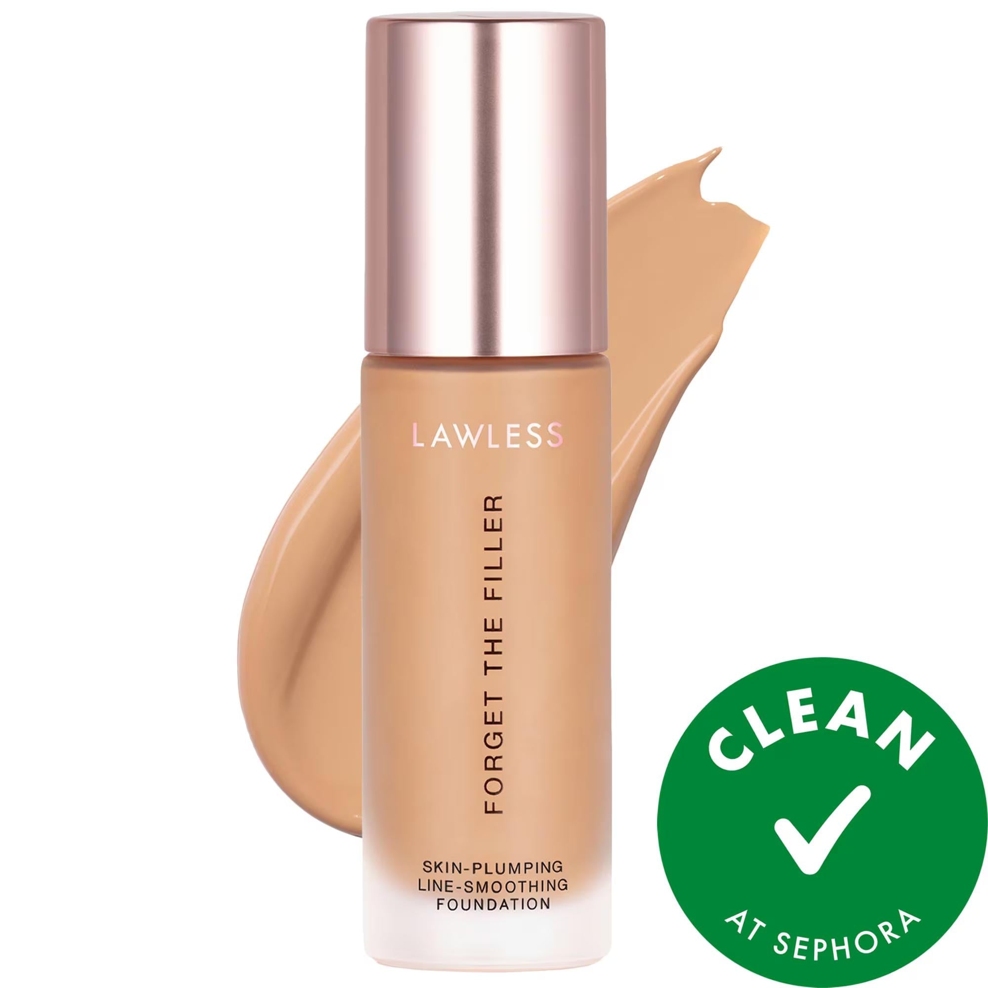 Forget The Filler Skin-Plumping Line-Smoothing Foundation - Full Coverage, Vegan, Cruelty-Free, Natural Finish, Anti-Aging & Long-Wear
