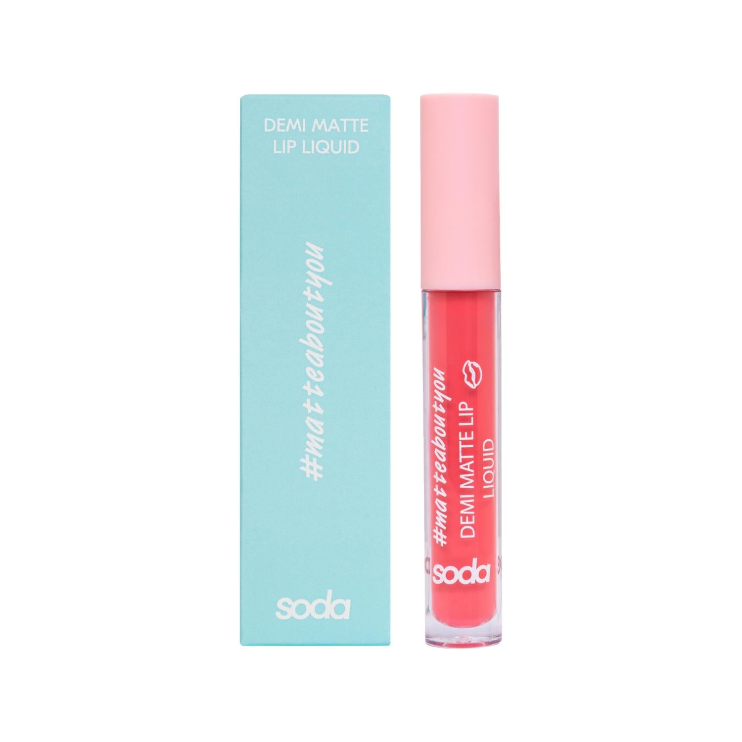 Soda Liquid Lipstick - Demi Matte Finish, 0.12 fl oz - Shade 001