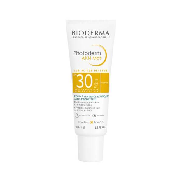 Bioderma Sunscreen and Mattifying Cream for Oily Skin - SPF30 Protection, Non-Comedogenic, Fragrance-Free