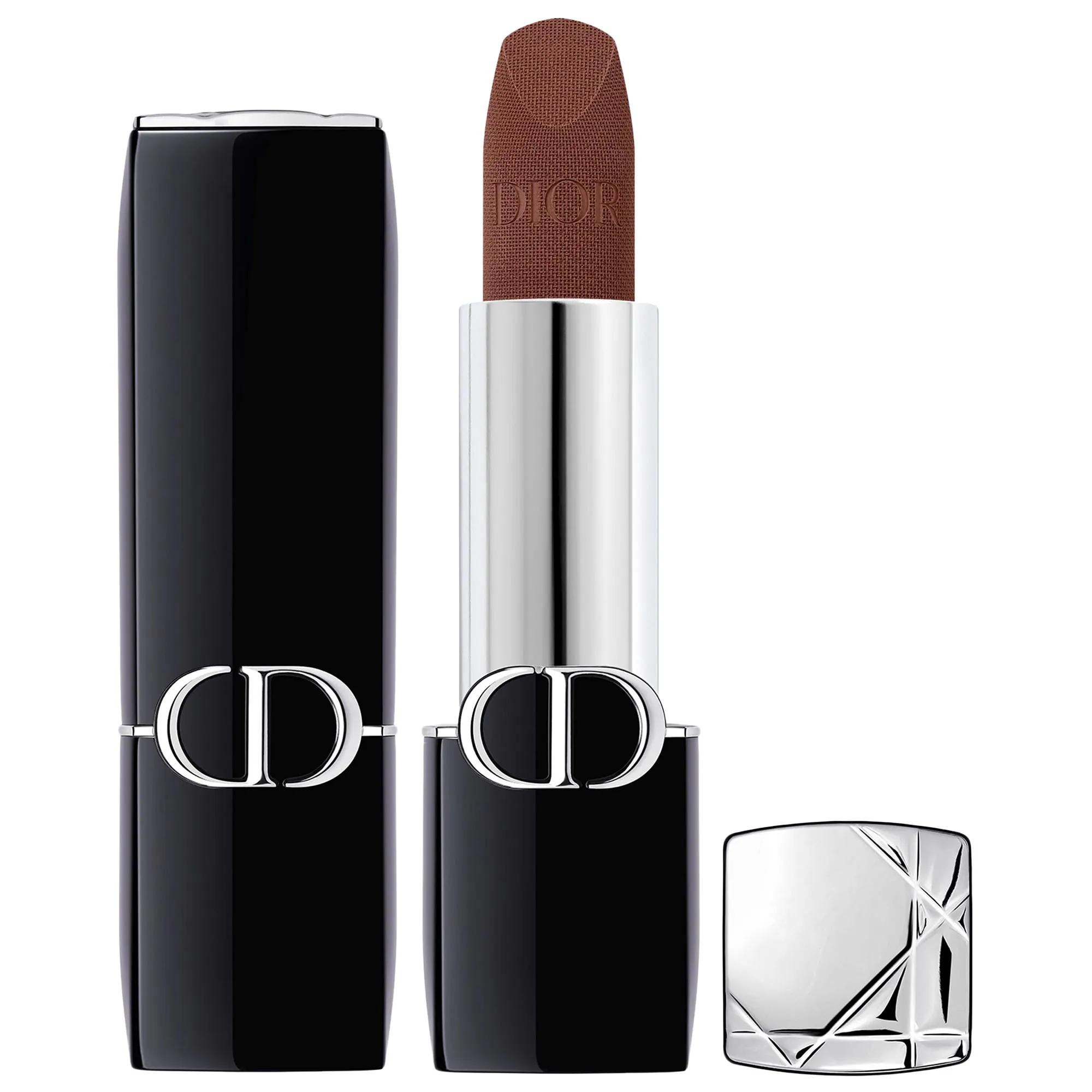 Dior Rouge Refillable Lipstick - Long-Lasting Hydrating Lip Color with Floral Care