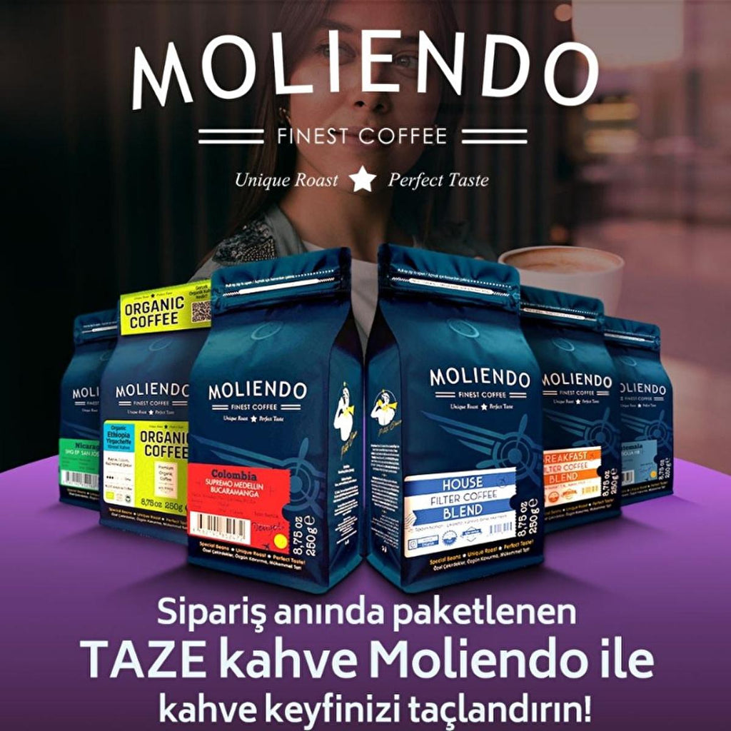 Moliendo Ravello 100% Arabica Espresso Blend Coffee Beans - Specialty Coffee for Connoisseurs with Chocolate & Citrus Notes