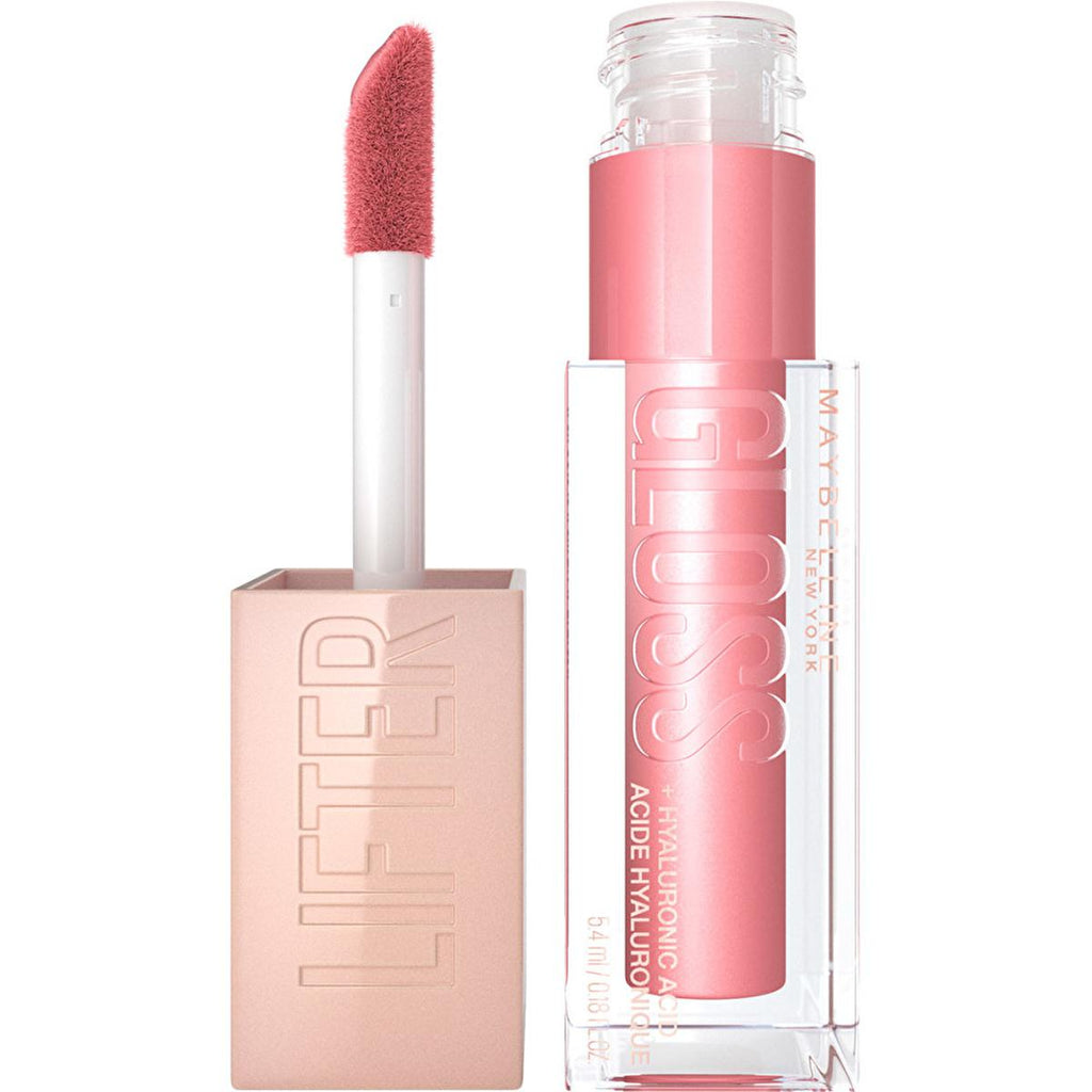 Maybelline New York Lifter Gloss - Hyaluronic Acid Lip Gloss for Fuller Lips, Moisturizing & Non-Sticky