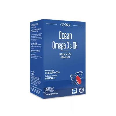 Orzax Ocean Omega-3 QH with Coenzyme Q10 - 30 Capsules