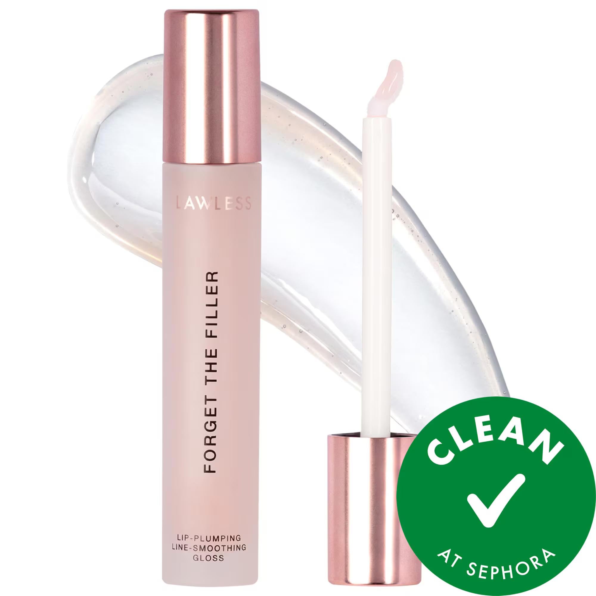 Forget The Filler Jumbo Queen Lip Plumper Gloss: Clinically Proven Lip Volume, Smoothing, Hydrating - Ultra-Shiny, Cruelty-Free