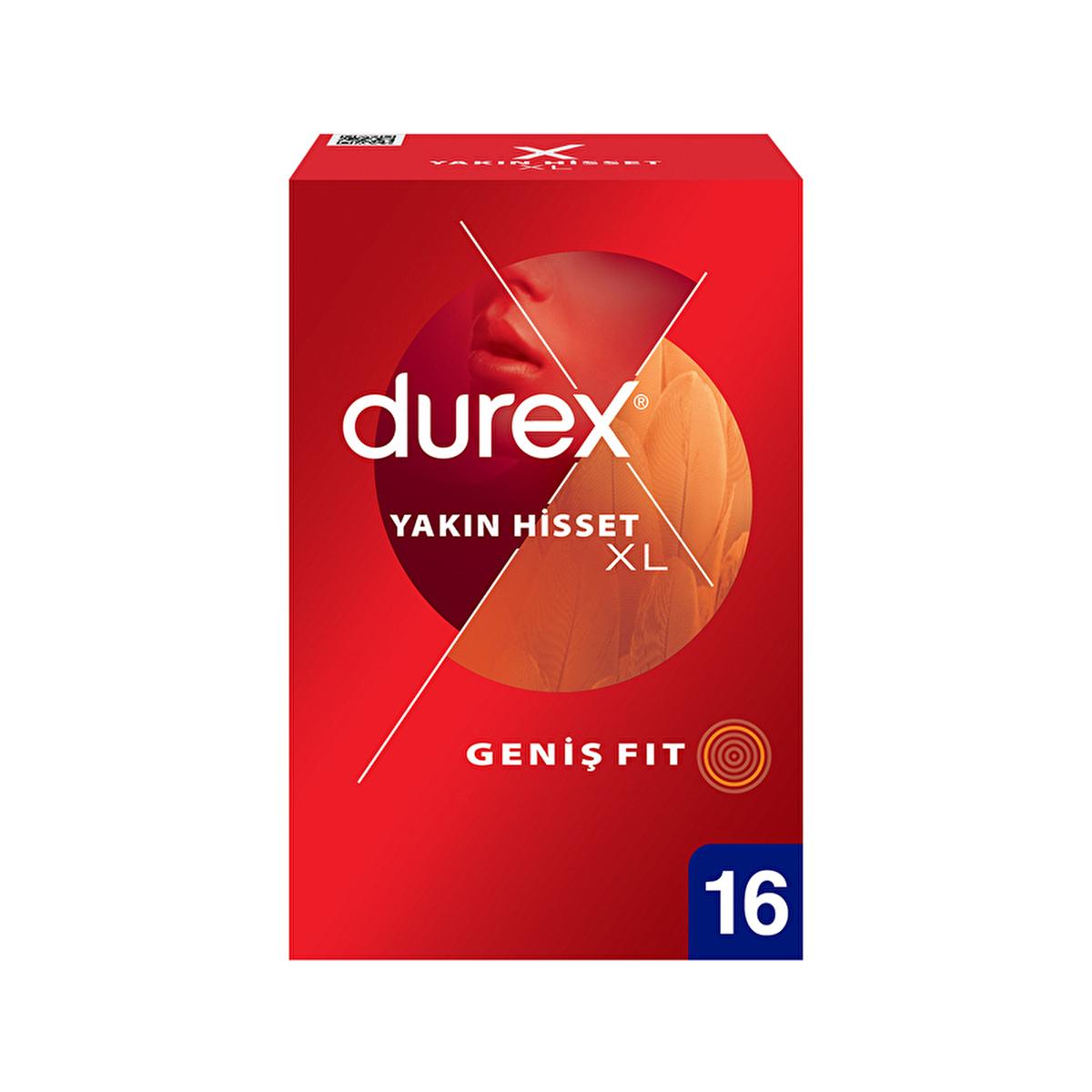 Durex Lubricated Condoms - Safe & Comfortable Contraception for Adults, 16 Count