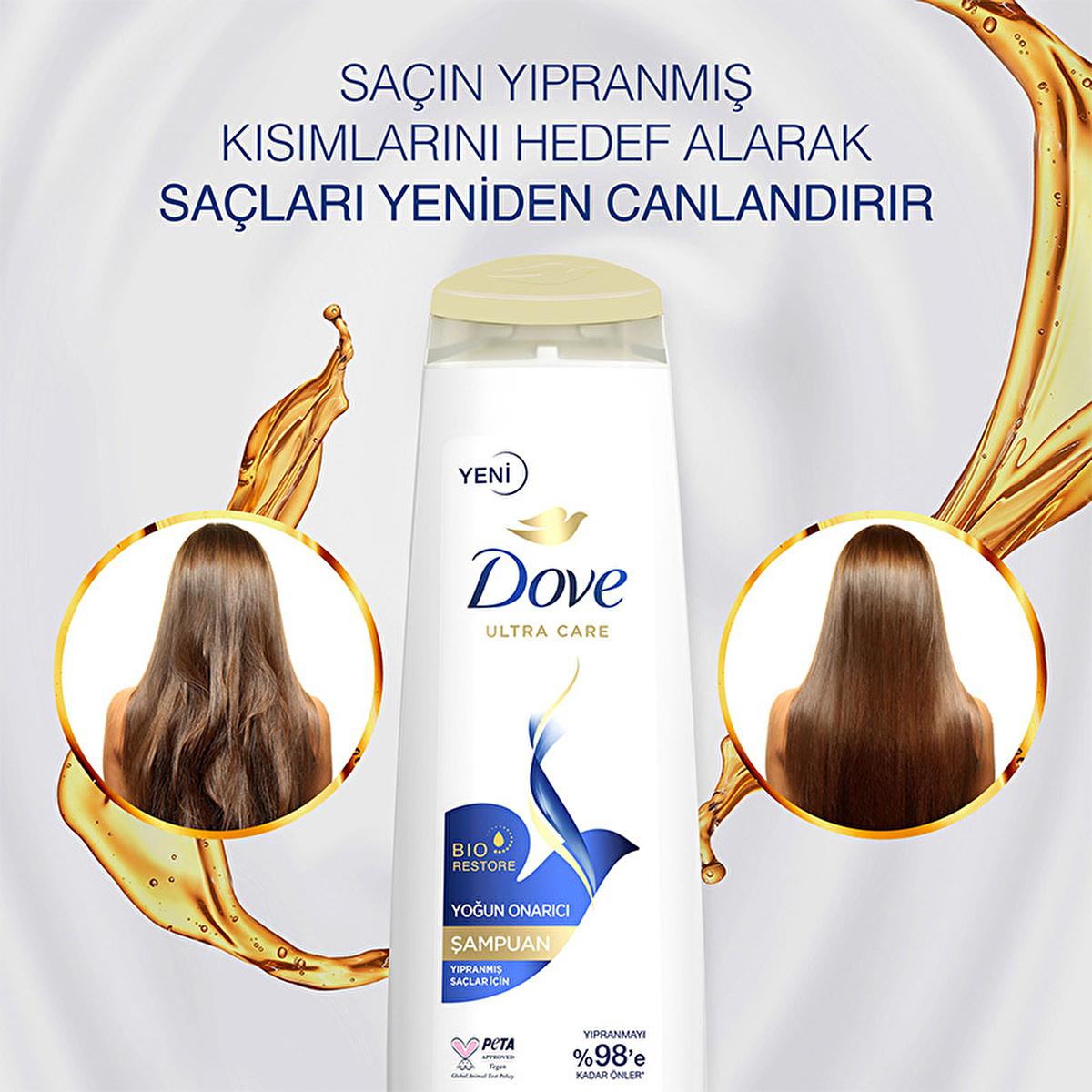 Dove Intensive Repair Shampoo for Damaged Hair - Nourishing, Vegan, PETA-Approved - 13.53 fl oz