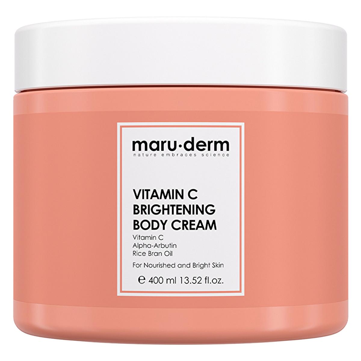 Maruderm Vitamin C Illuminating Body Cream - Hydrate & Even Skin Tone for Women | 400 ml