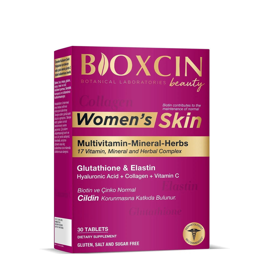 Bioxcin Beauty Women's: Advanced Skin, Hair & Nails Formula - Collagen, Hyaluronic Acid, & Biotin - Skin Care Dietary Supplement