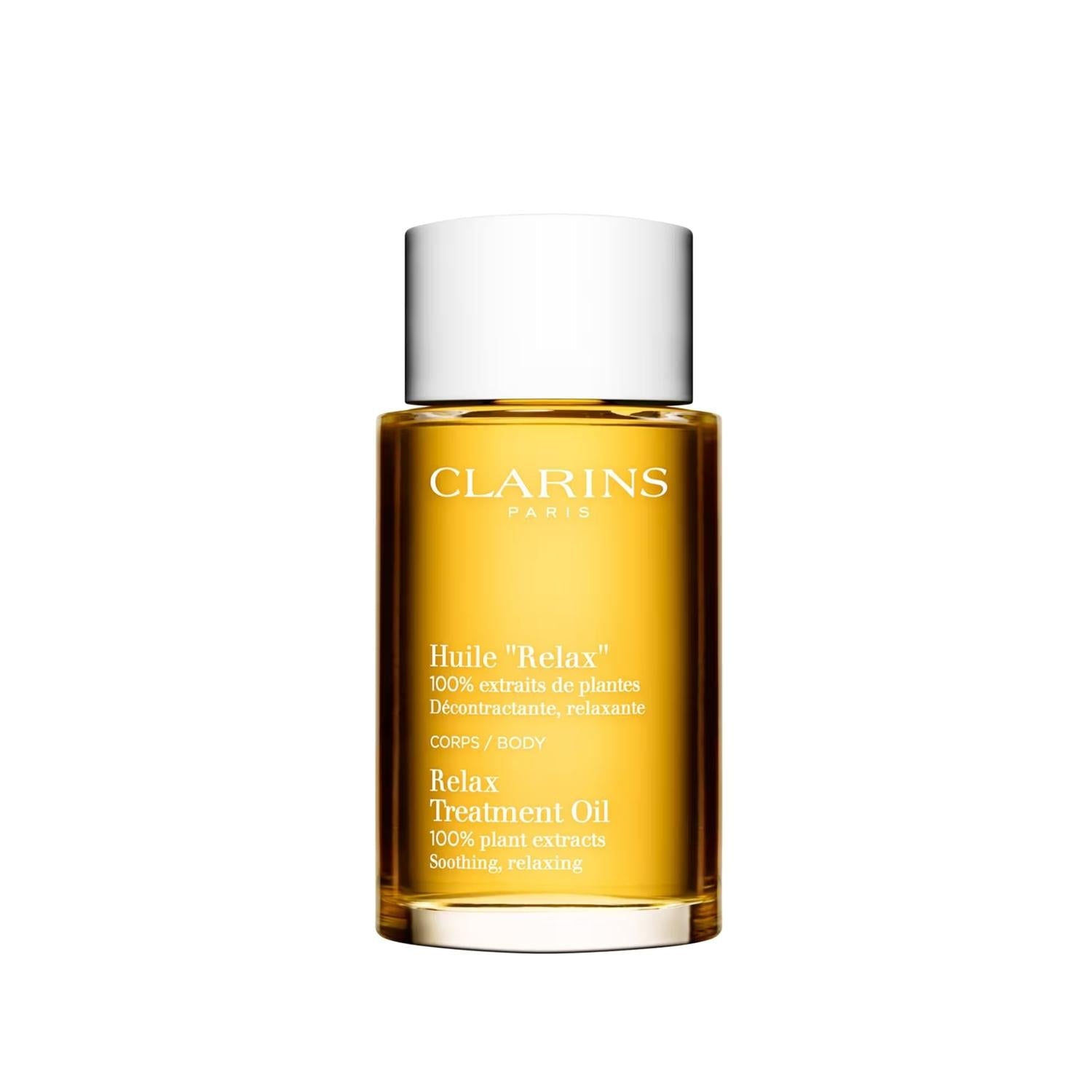 Clarins Oil Relax: 100ml Aromatherapy Body Oil for Deep Moisturization, Stress Relief & Dry Skin - Experience Ultimate Relaxation