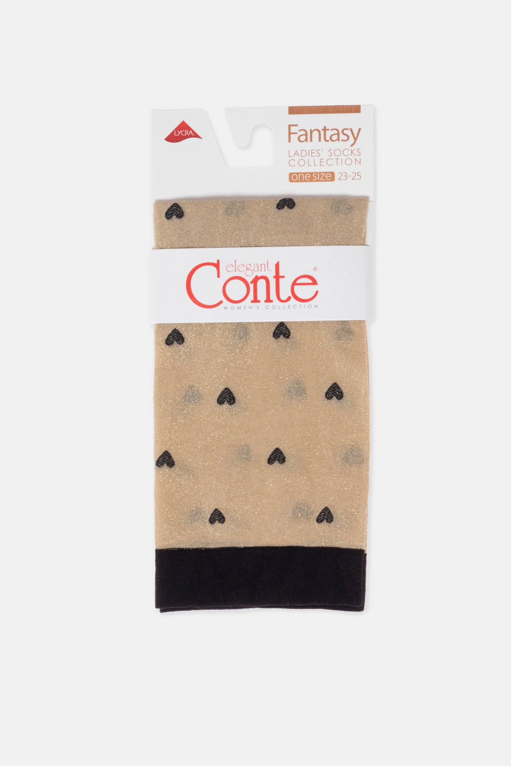 TheRanok.com Shimmering Socks Conte Fantasy - "Hearts" Designs — packaging