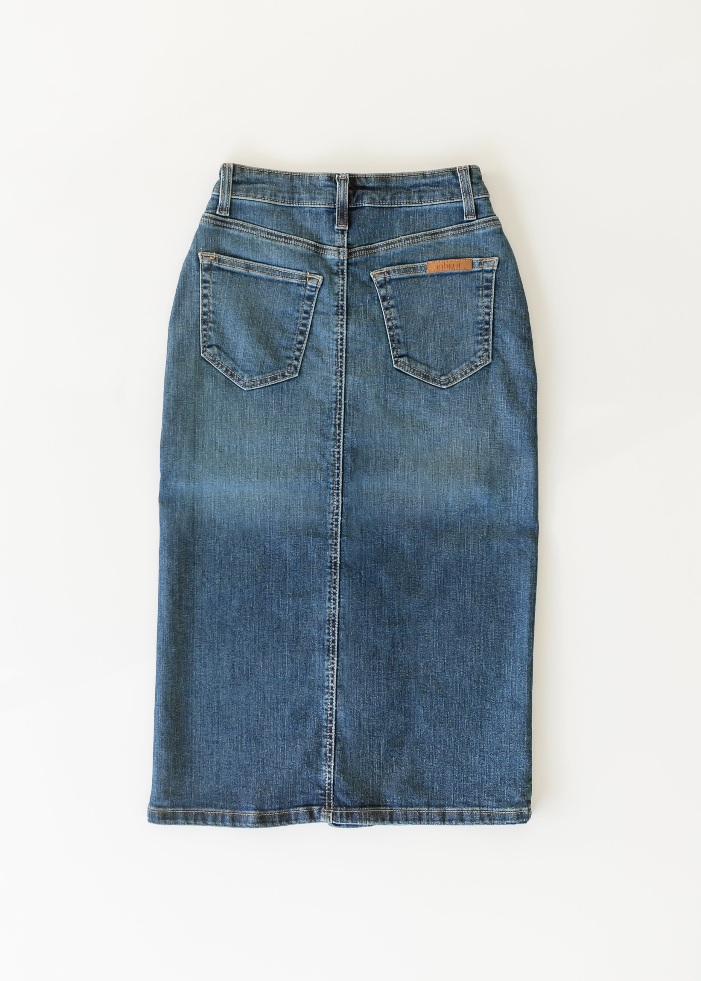 Inherit Co. Zana Front Button Denim Midi Skirt - FINAL SALE — size reference