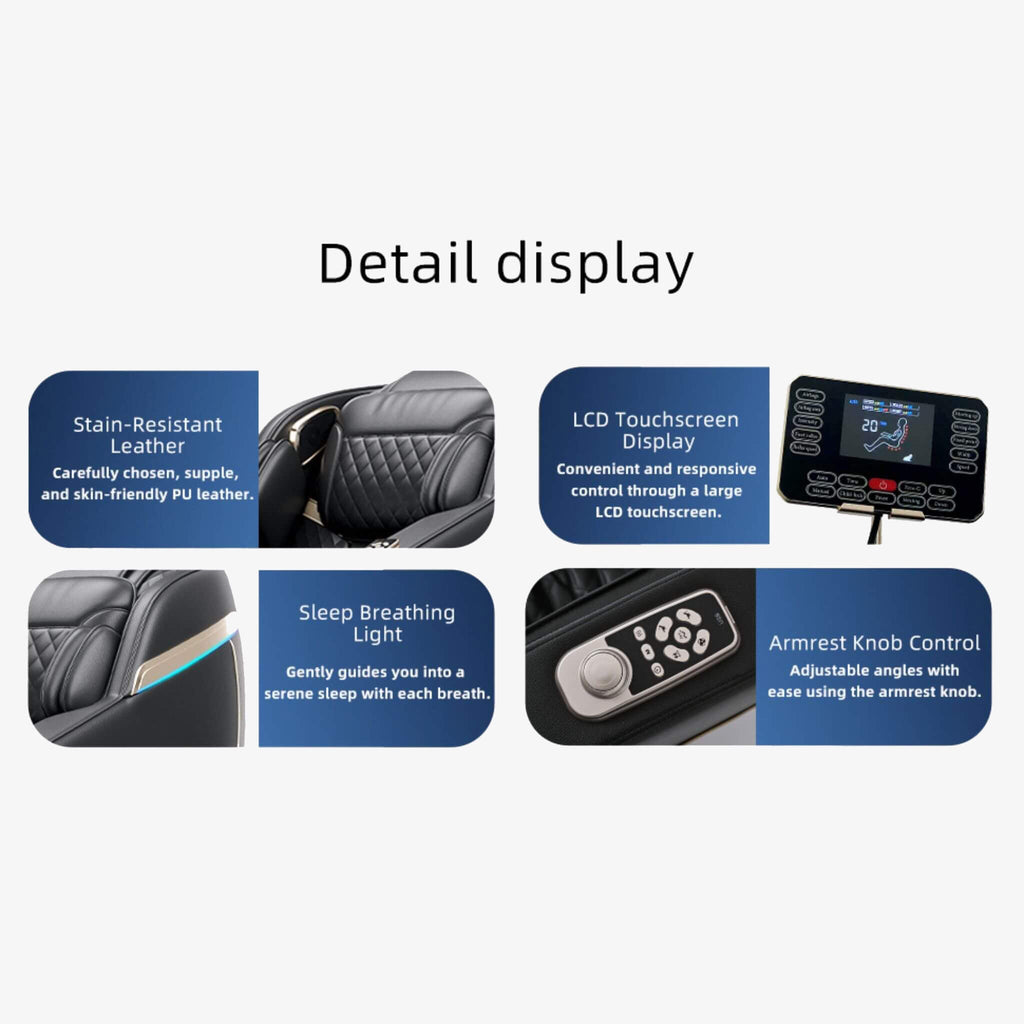 Airvana Infinity Zero-Gravity Heated Massage Chair With SL Track And Built-In Speakers (SAK46029) – SAKSBY WHOLESALE, view 10