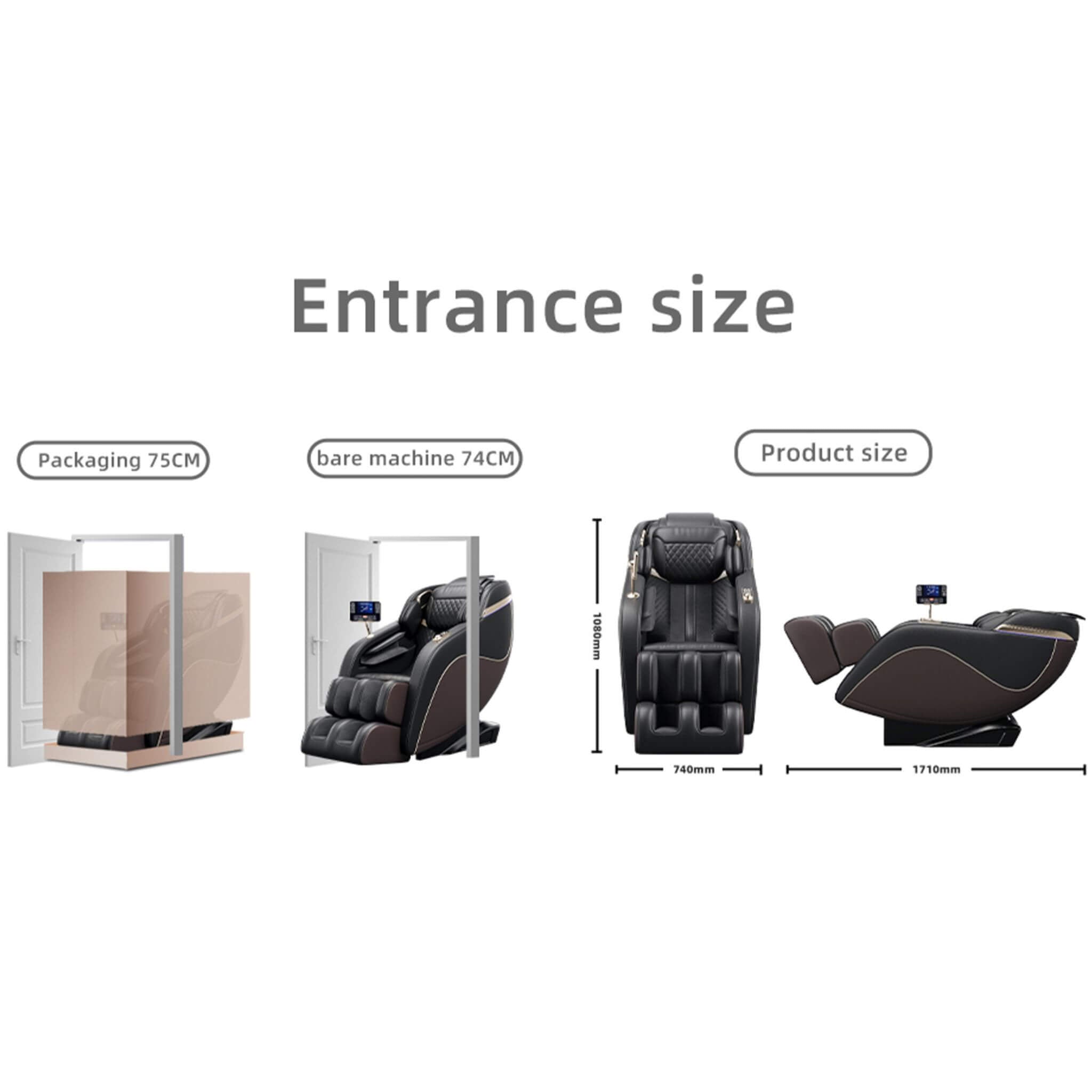 Airvana Infinity Zero-Gravity Heated Massage Chair With SL Track And Built-In Speakers (SAK46029) – SAKSBY WHOLESALE, view 15