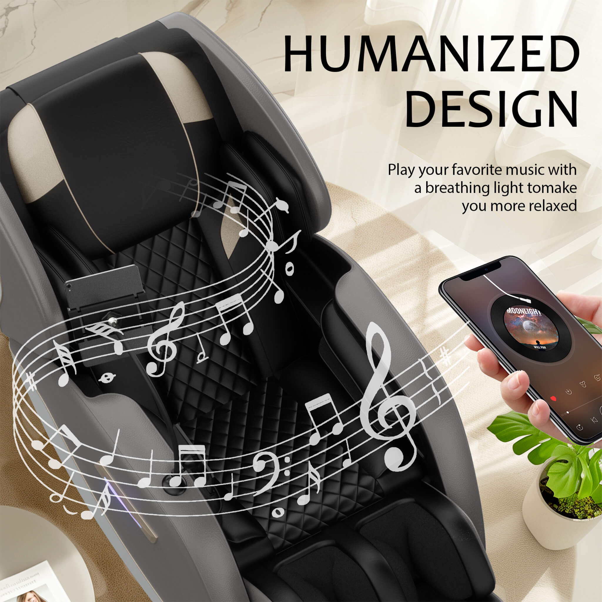 Airvana Opulence Zero-Gravity Massage Recliner Chair With Bluetooth Audio (SAK31972) – SAKSBY WHOLESALE, view 9