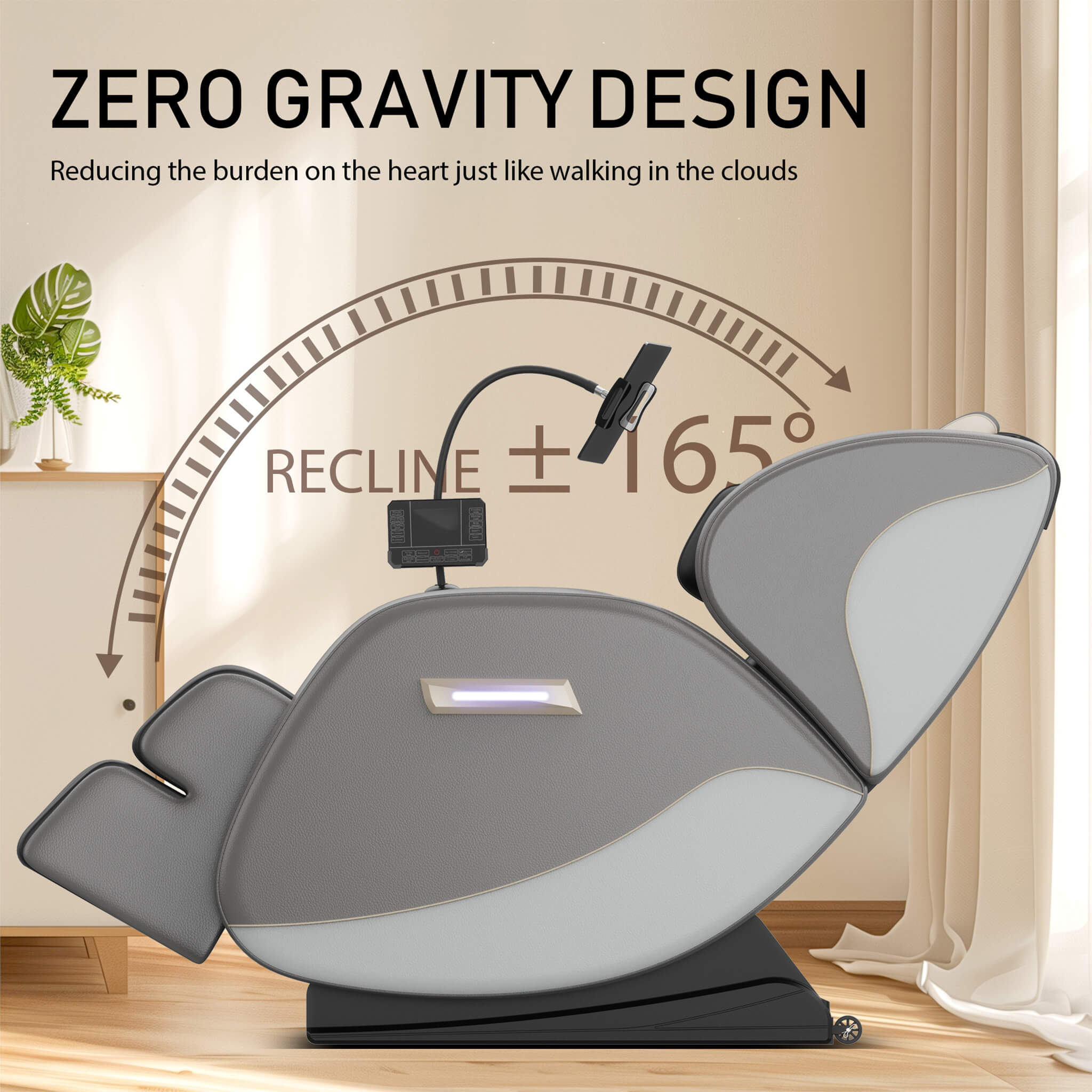 Airvana Opulence Zero-Gravity Massage Recliner Chair With Bluetooth Audio (SAK31972) – SAKSBY WHOLESALE, view 4