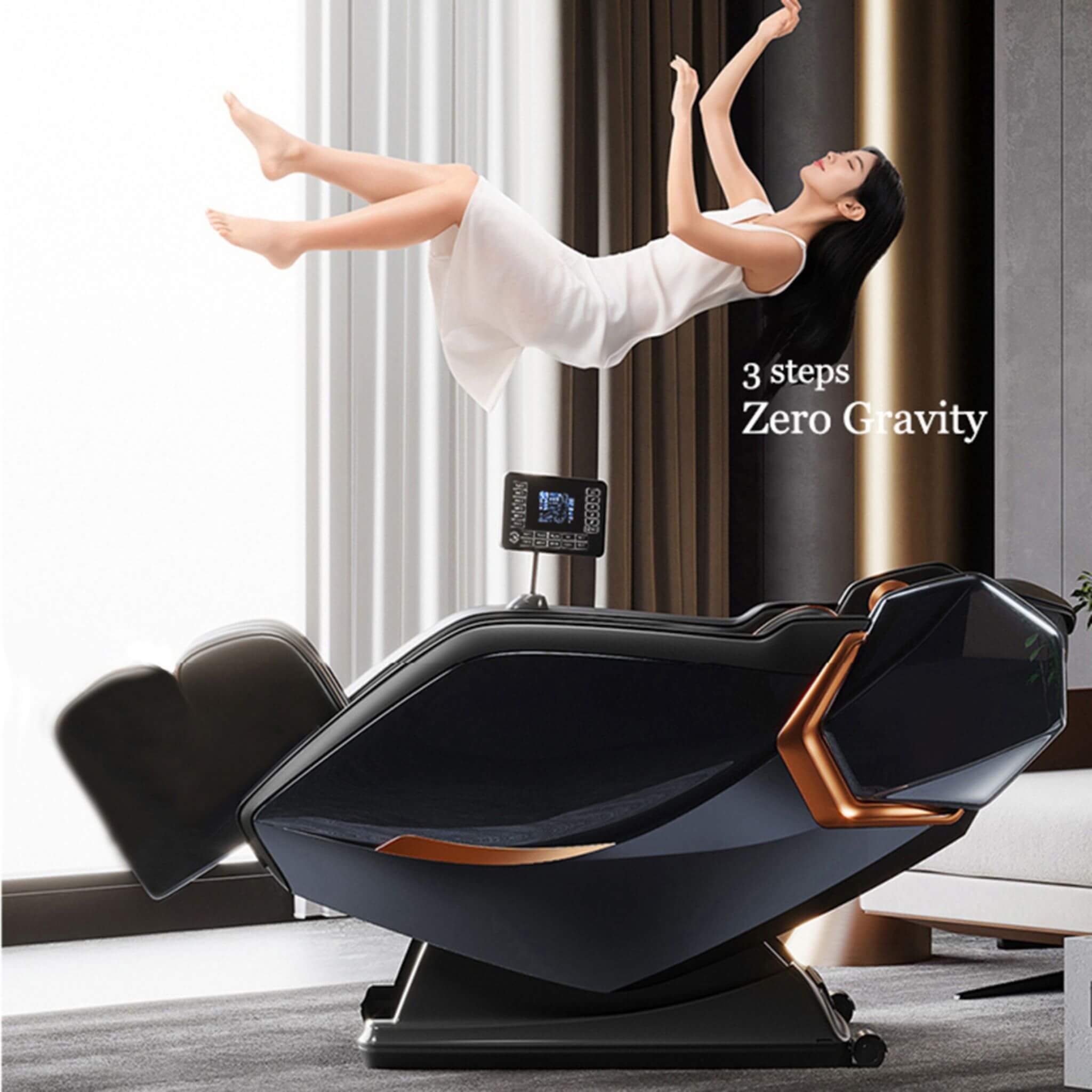 Airvana Nova Full-Body Zero-Gravity Shiatsu Massage Chair With Heat And Voice Control (SAK49206) – SAKSBY WHOLESALE, view 4