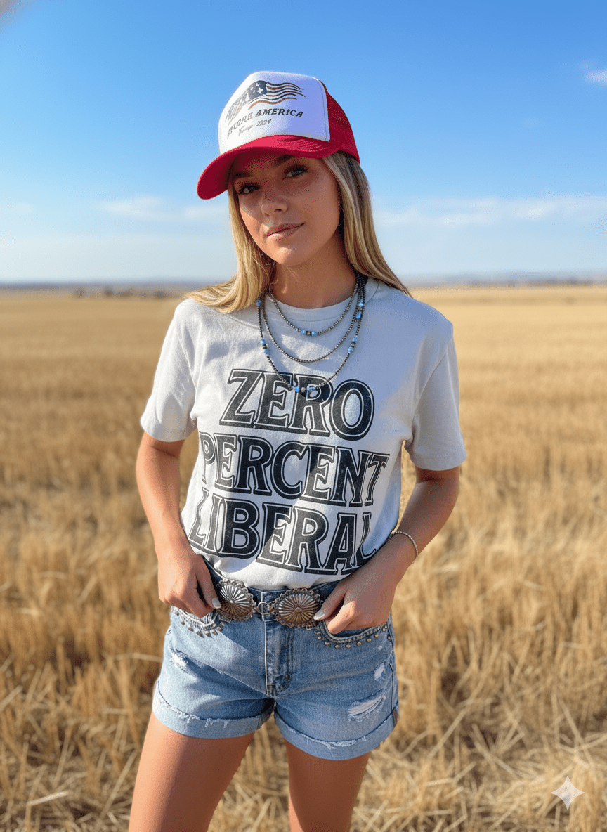 Wild Junkie Zero Percent Liberal Graphic Tee — construction detail