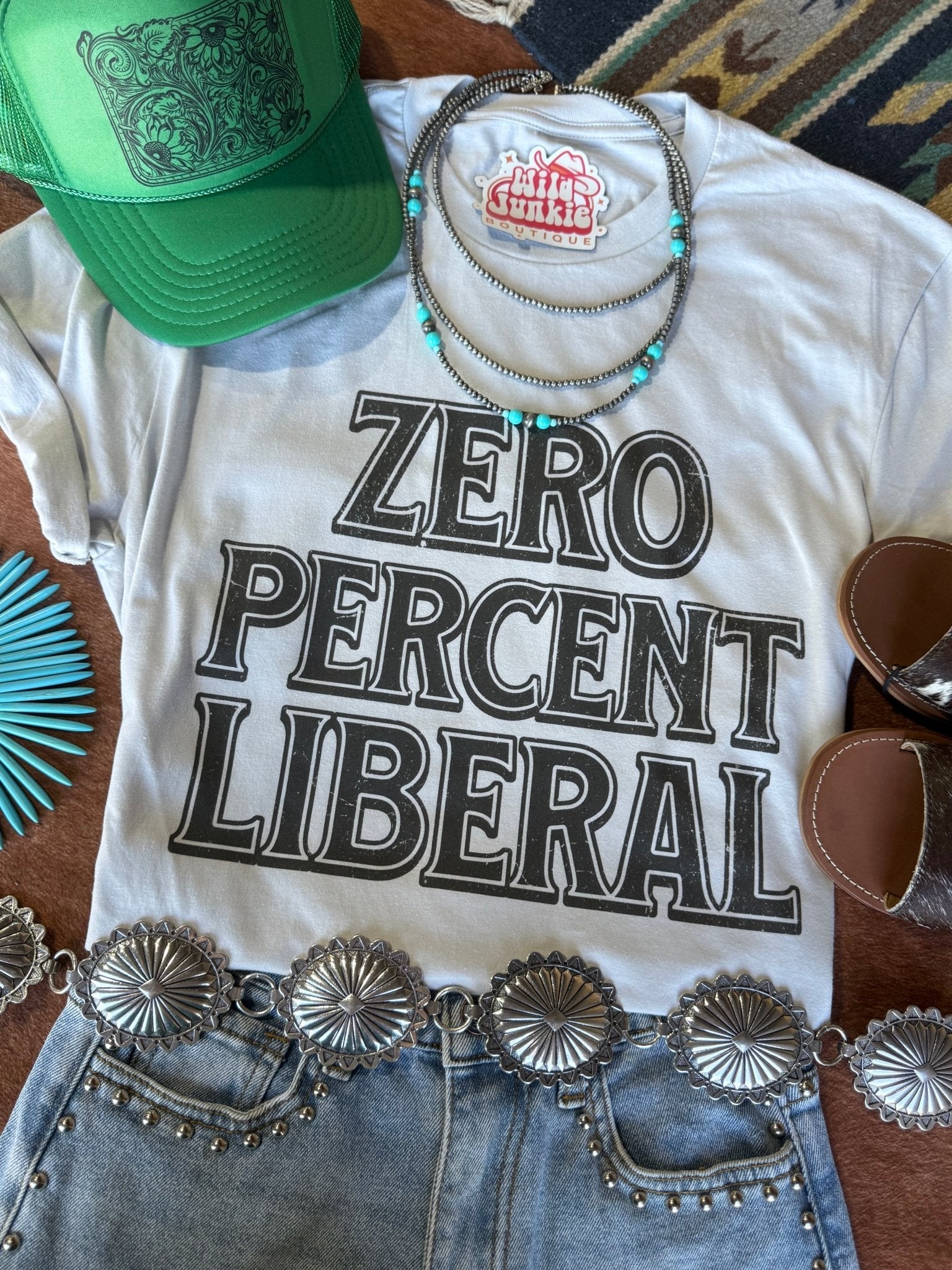 Wild Junkie Zero Percent Liberal Graphic Tee — detail shot 6