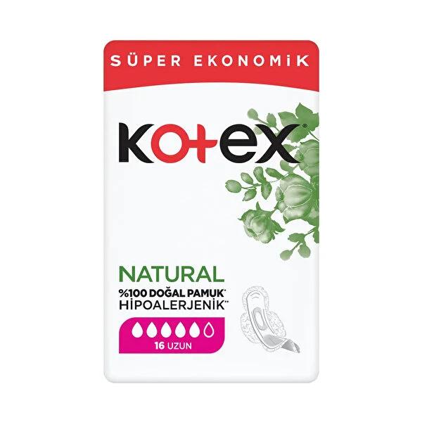 Kotex Natural Sanitary Pads Ultra Long, Hypoallergenic & Chemical-Free Menstrual Protection