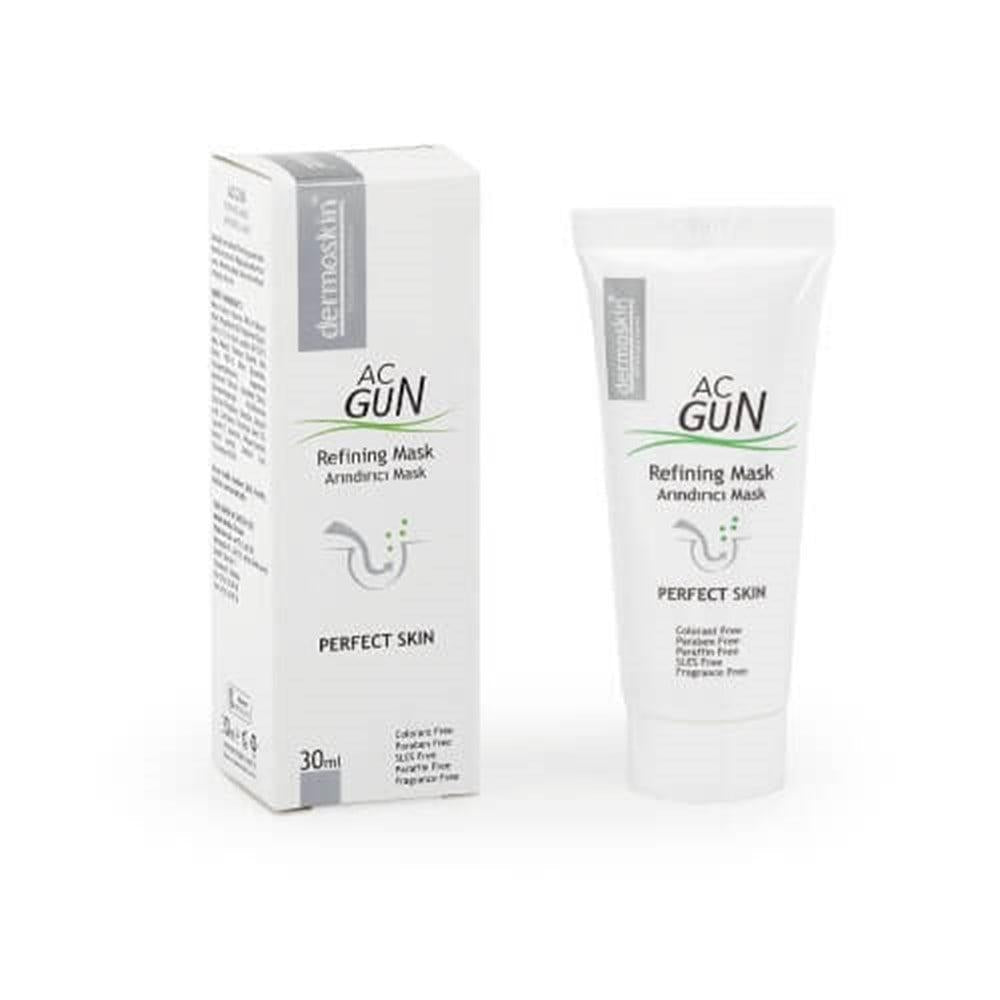 Dermoskin Acnegun Refining Mask 30ml - Acne Treatment & Oily Skin Care Solution with Salicylic Acid & Sulfur