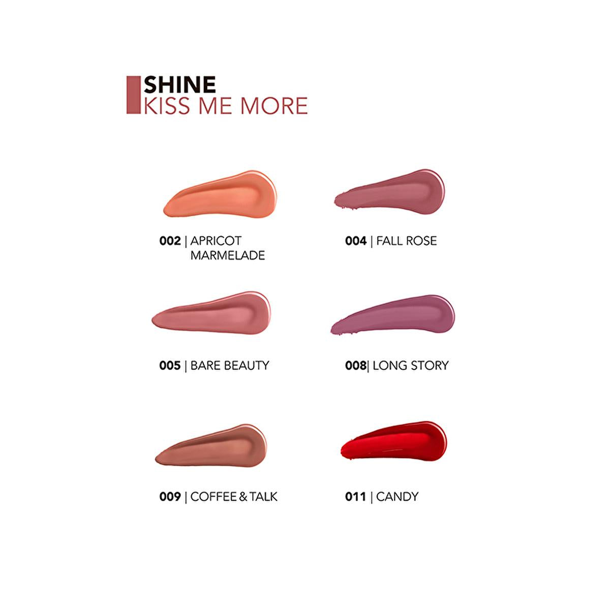 Flormar Shine Kiss Me More Liquid Lipstick - Long-Lasting Hydrating Lip Color with Shiny Finish