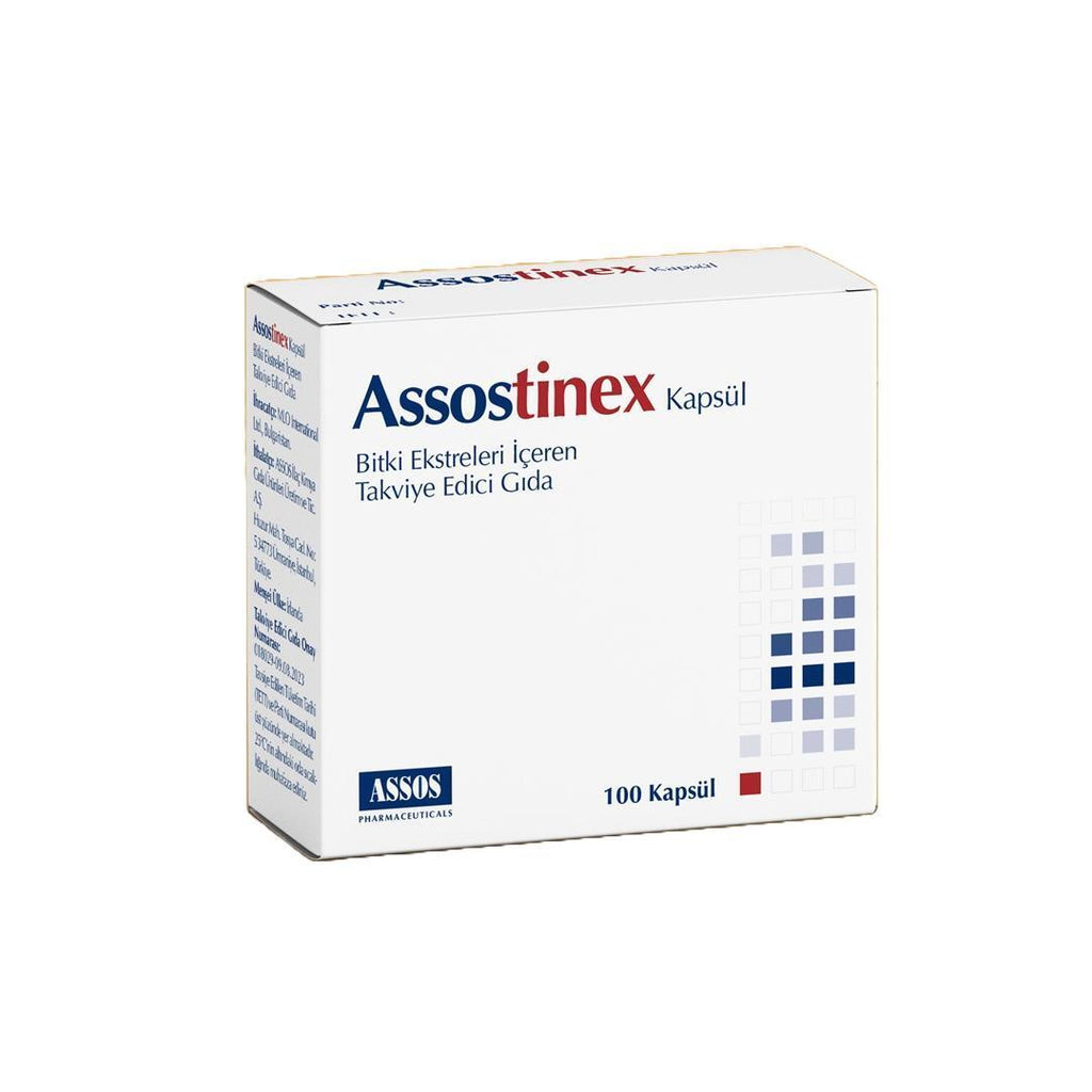 Assostinex Dietary Supplement for Kidney Stone Relief & Urinary Health - 100 Capsules, Natural Herbal Remedy
